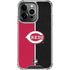 MLB Cincinnati Reds Split iPhone 15 Pro Clear Case